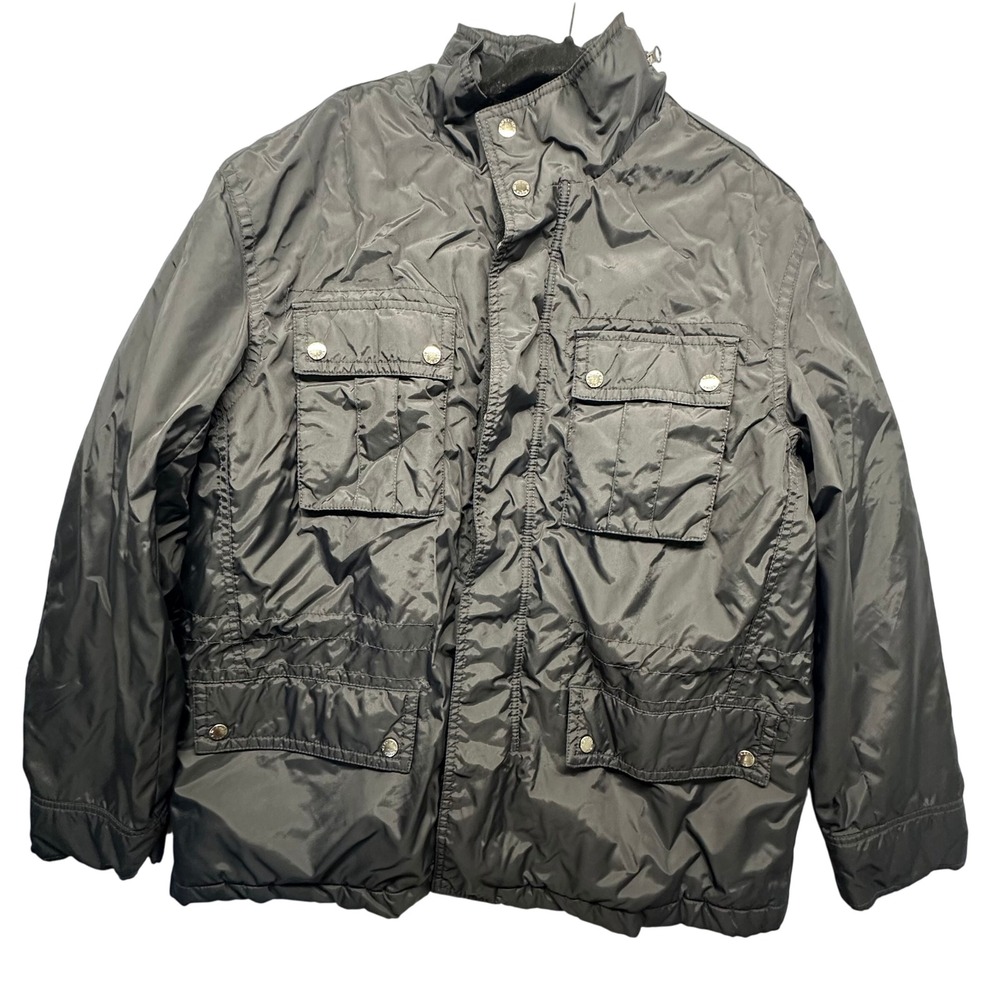 Merona Black Lightweight Utility Jacket Womens L Outdoor Coatโ